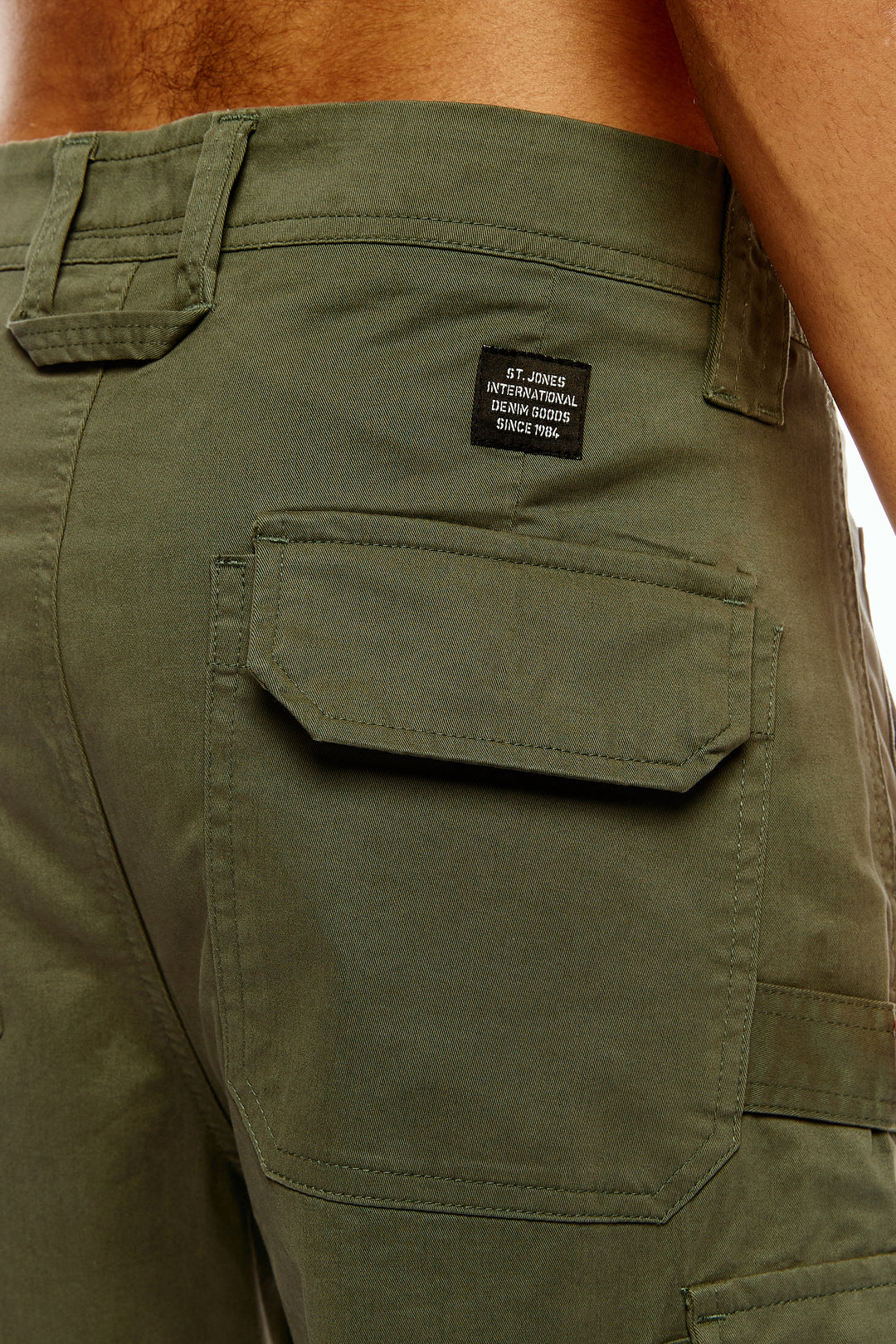 Men's Green Cargo Pants Relaxed Fit
