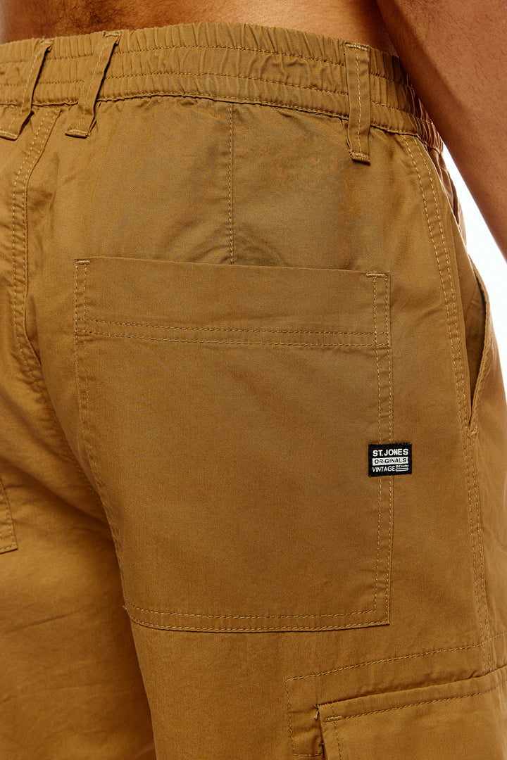 Men's Camel Brown Baggy Cargo