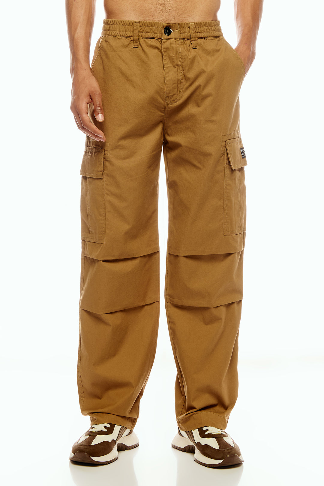 Men's Camel Brown Baggy Cargo