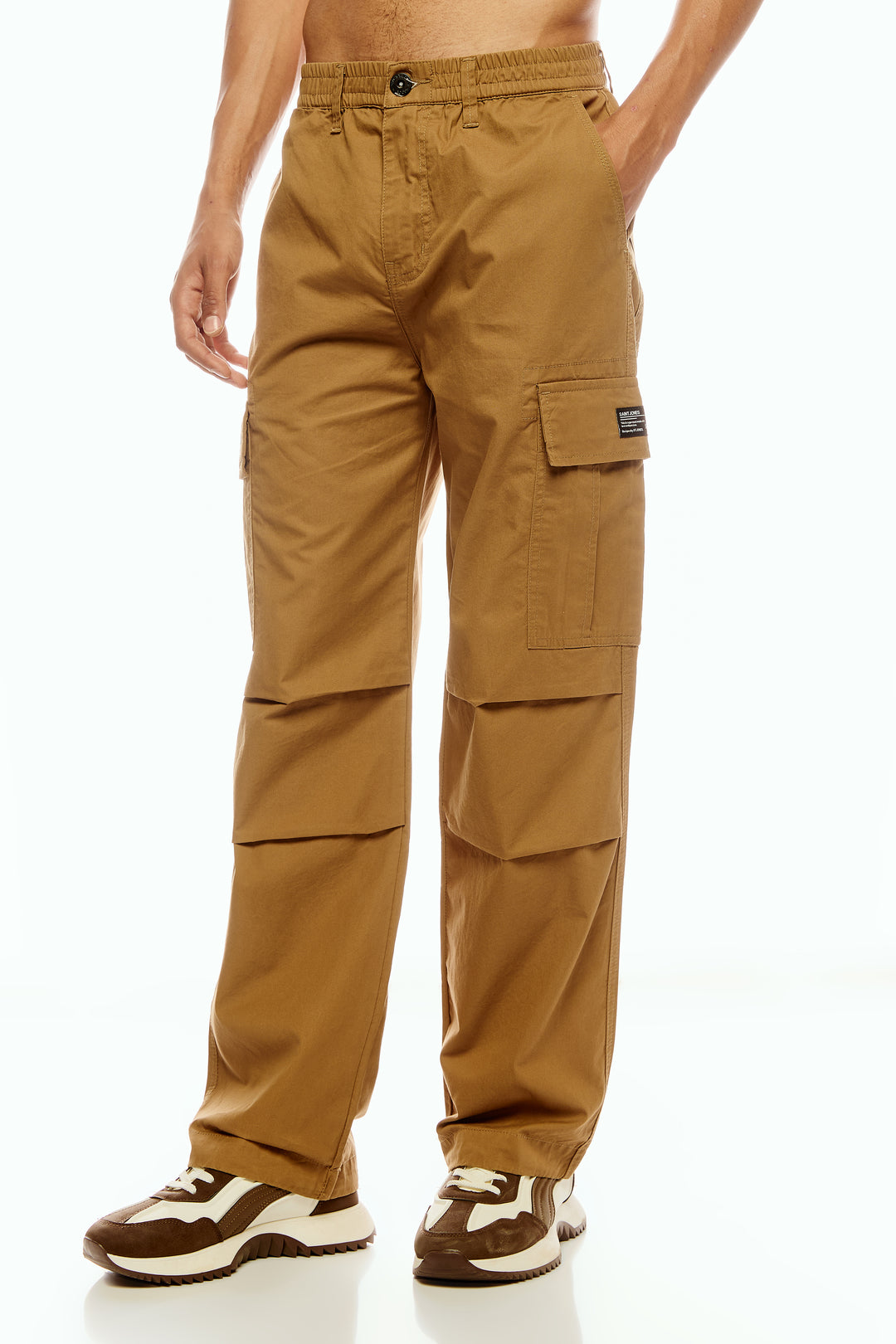 Men's Camel Brown Baggy Cargo