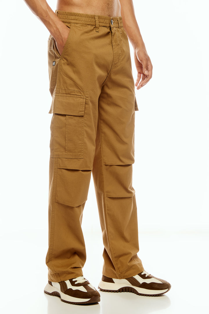 Men's Camel Brown Baggy Cargo