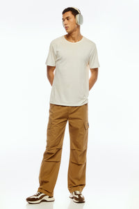 Men's Camel Brown Baggy Cargo