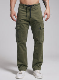 Men's new green straight cargo