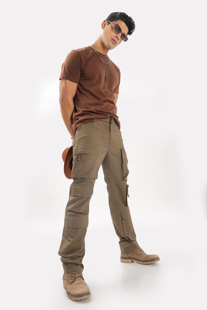 LIGHT BROWN CARGO PANTS