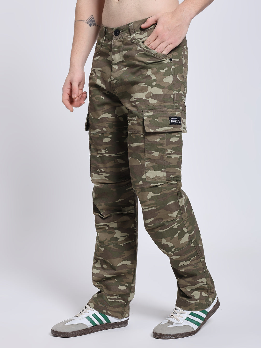 Men's Urban Edge Camouflage straight Cargo Pants – Street Style Utility