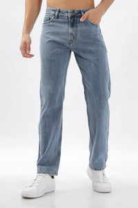 MEN'S HEAVY WASH DENIM BLUE