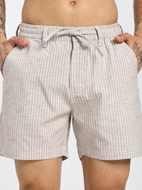 Men's Brown stripes shorts