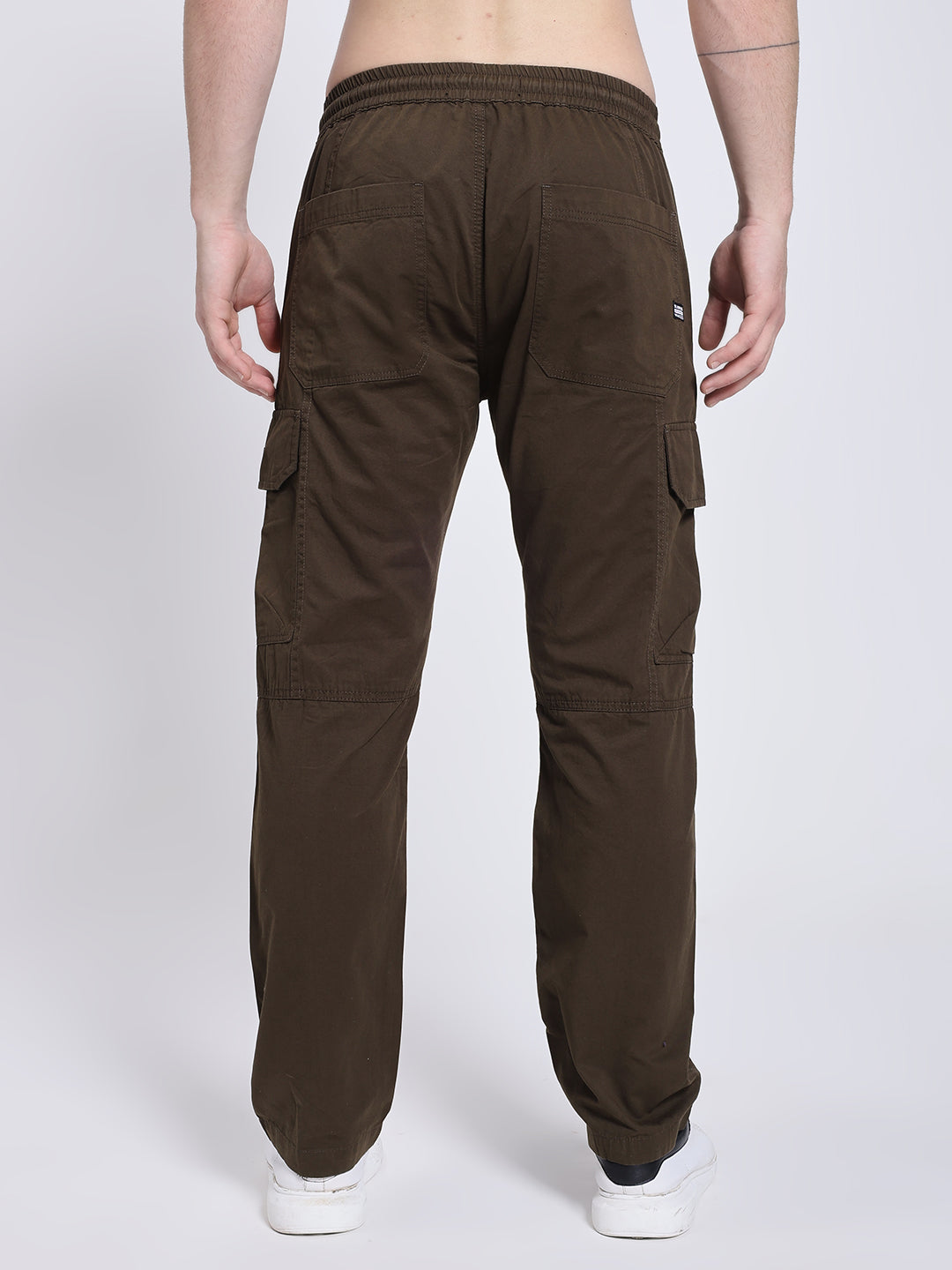 Men's Brown Six Pocket Cargo Comfort Fit
