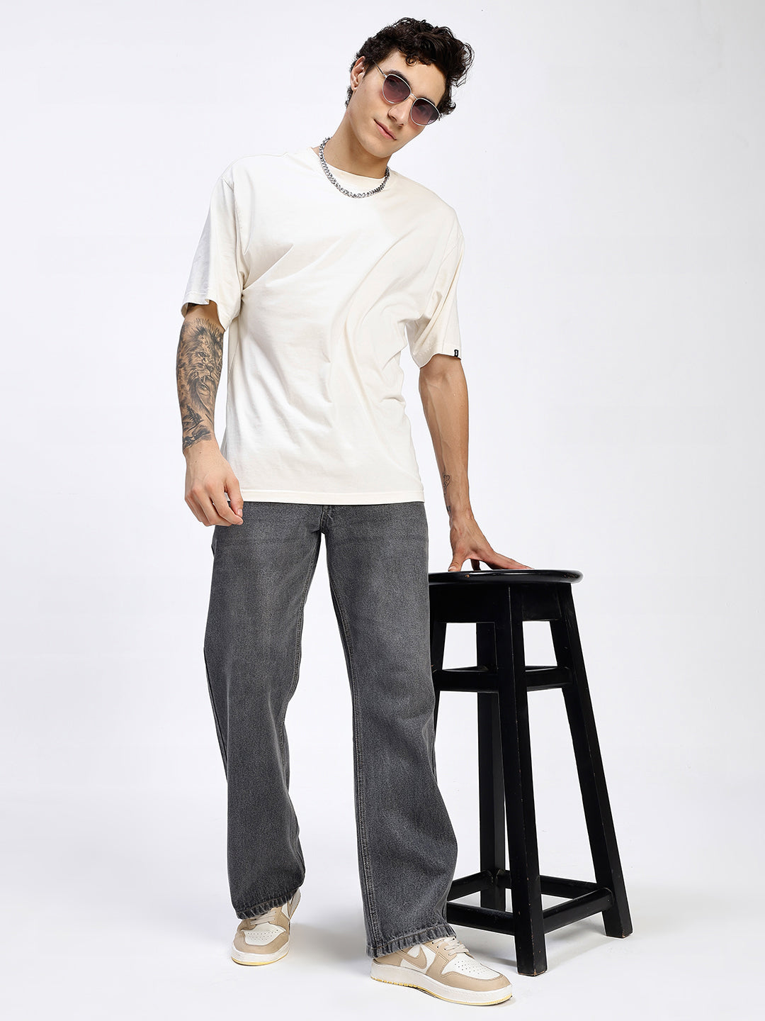 Grey black Vintage Bootcut Jeans