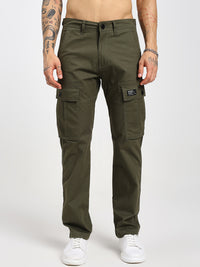 Men's New six pockets dobby cargo (Green)