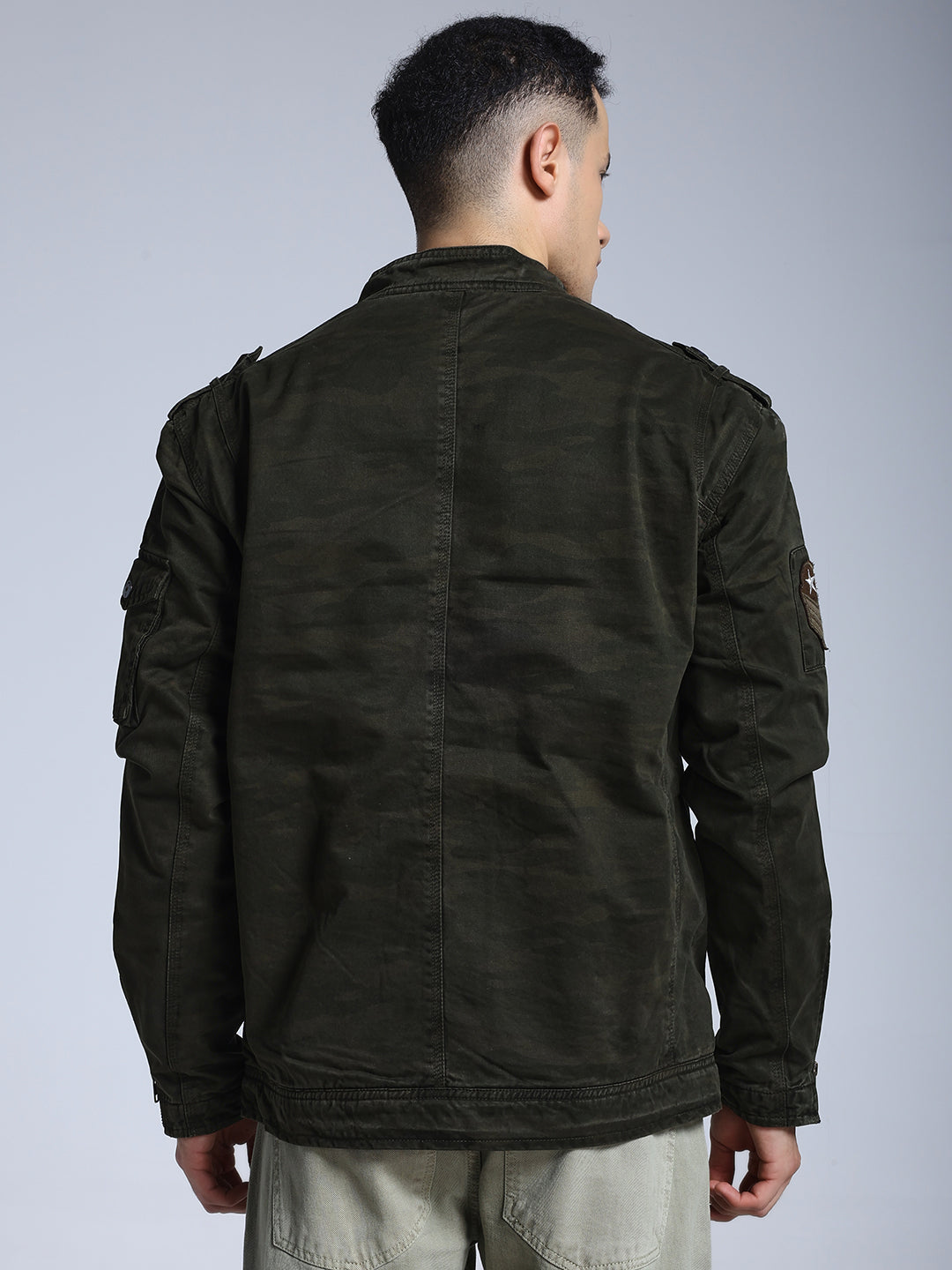 Rebel camo moto jacket