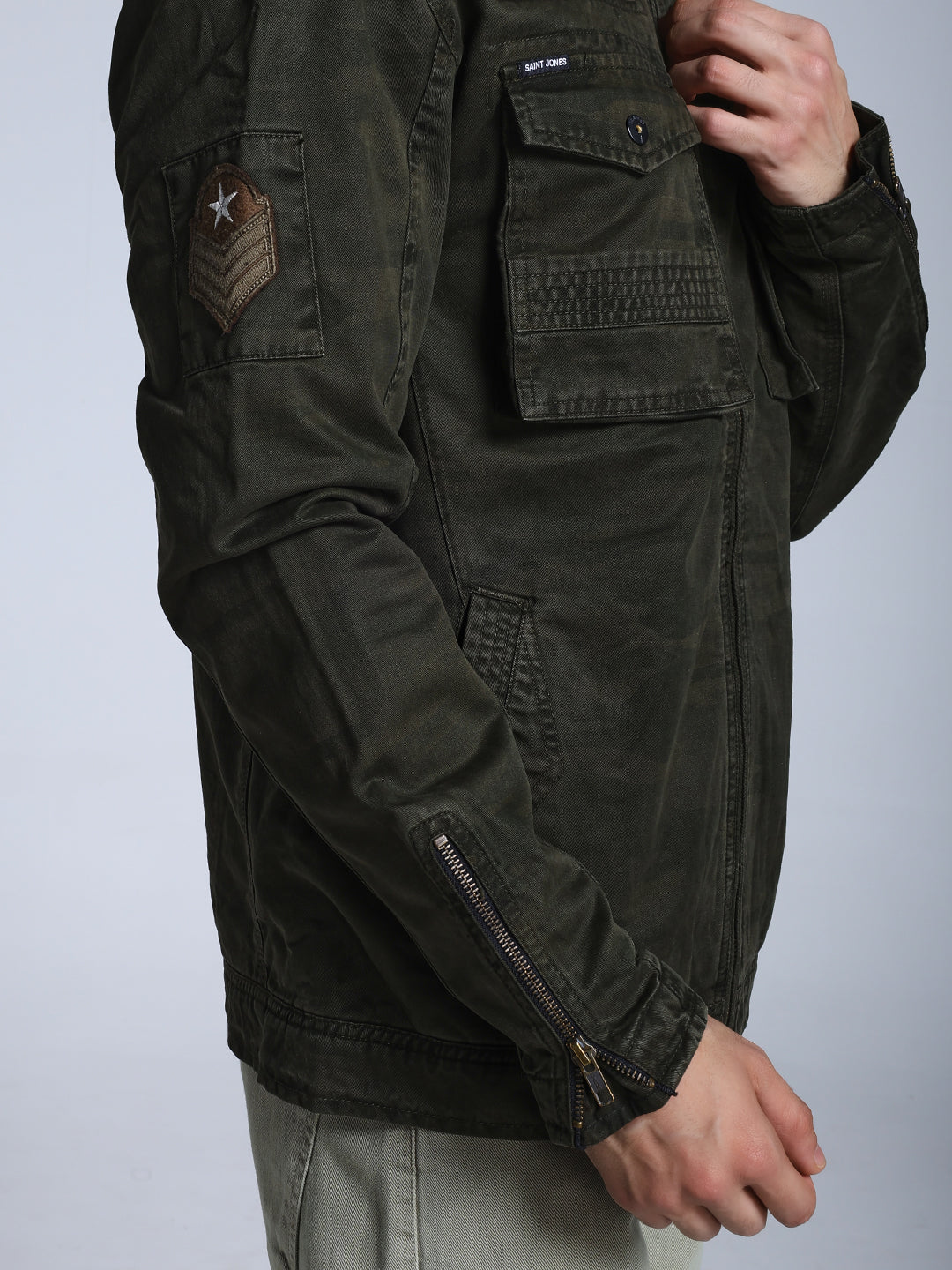Rebel camo moto jacket