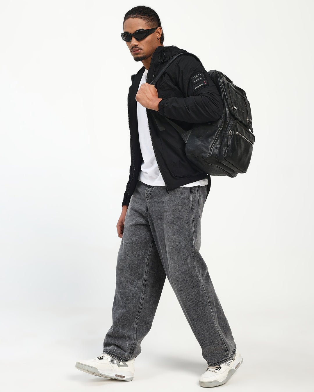 Lightweight Parachute Balck Utility Jacket