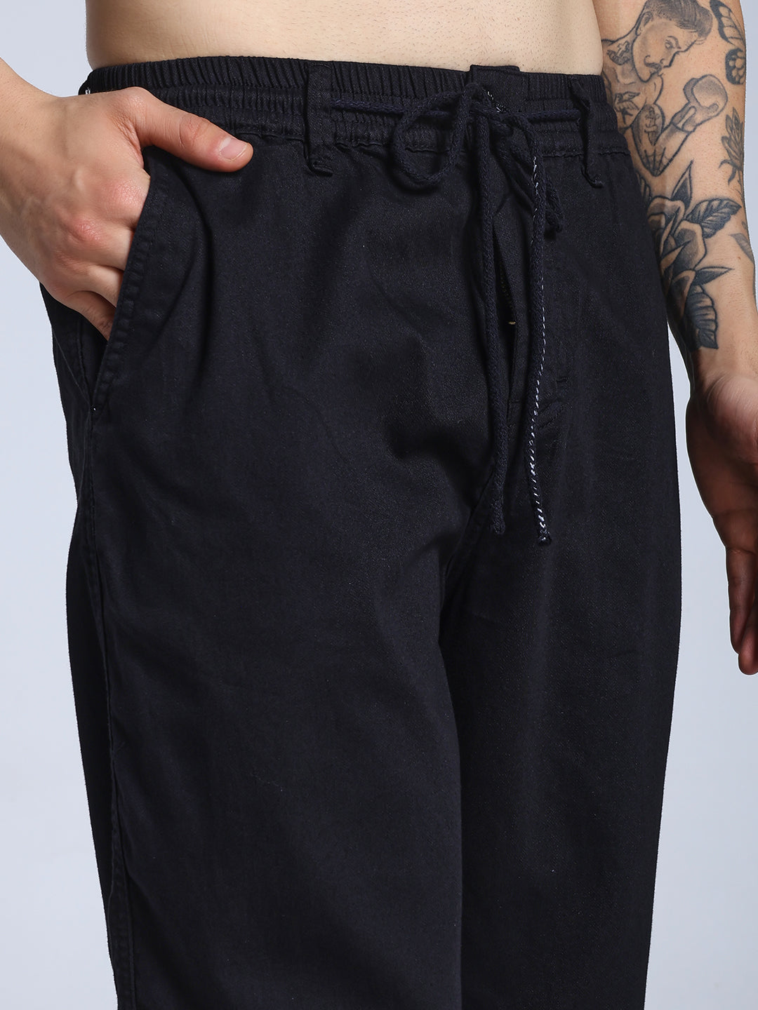 Black loose fit joggs