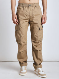 Men's New edition Six pockets straight beige