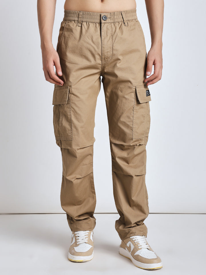New edition Six pockets straight beige