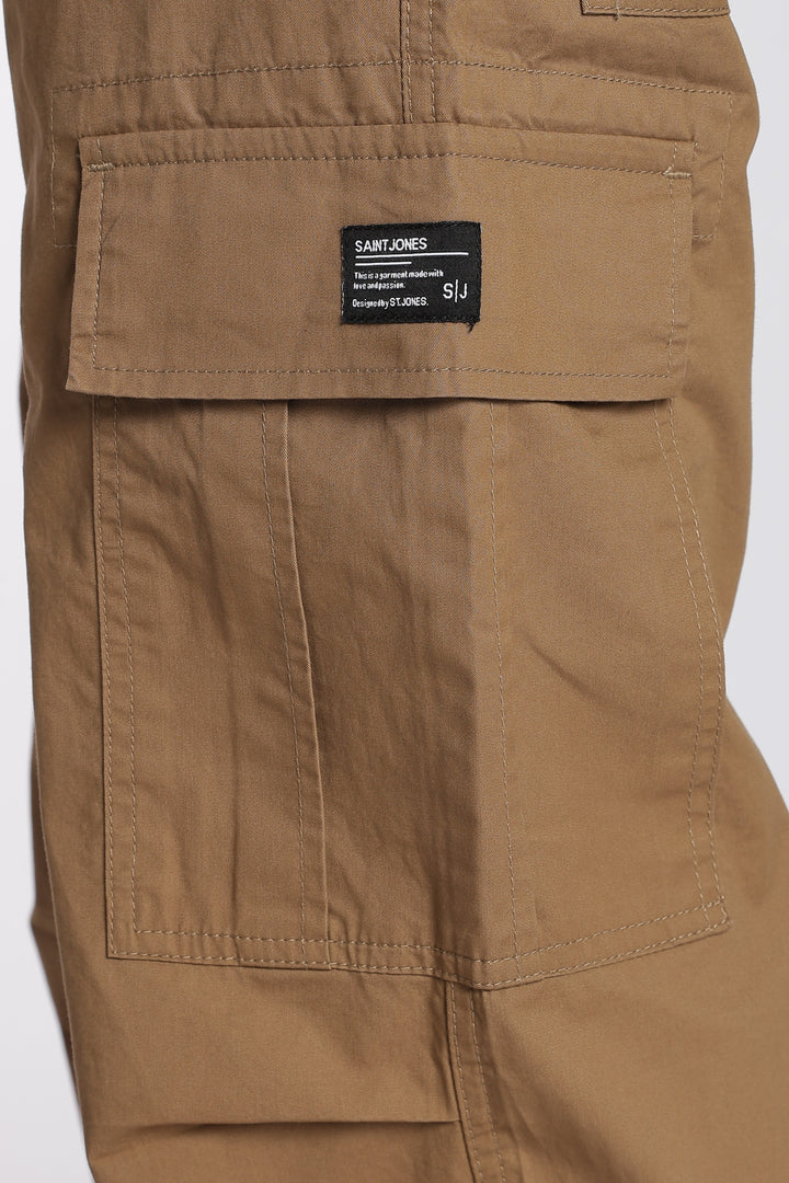 Men's Camel Brown Baggy Cargo