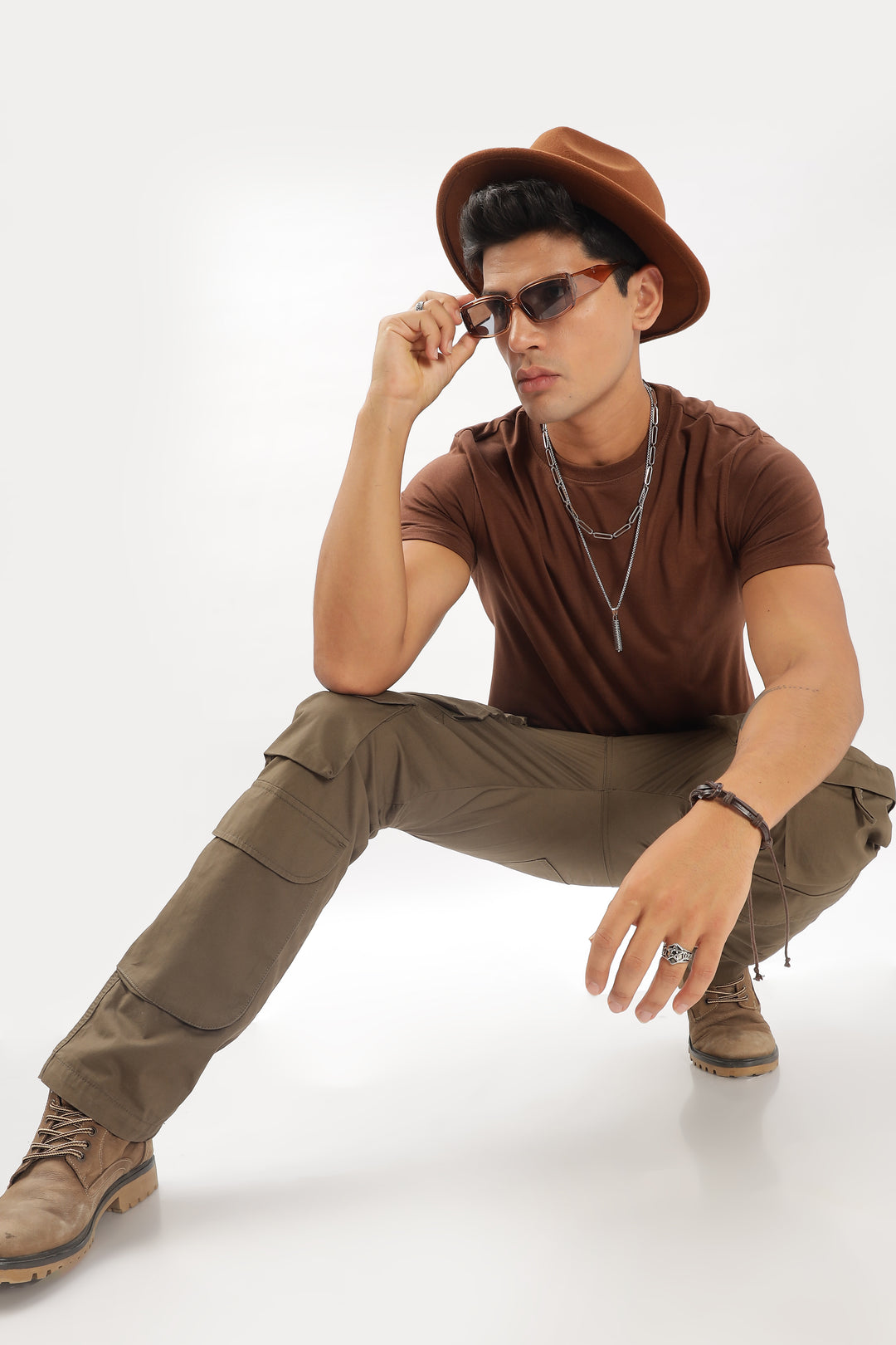 LIGHT BROWN CARGO PANTS