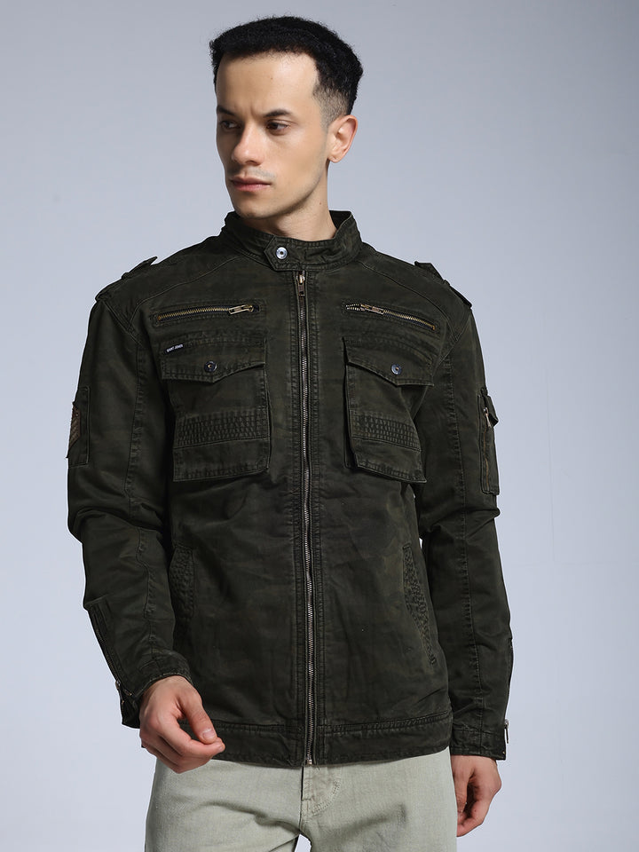 Rebel camo moto jacket