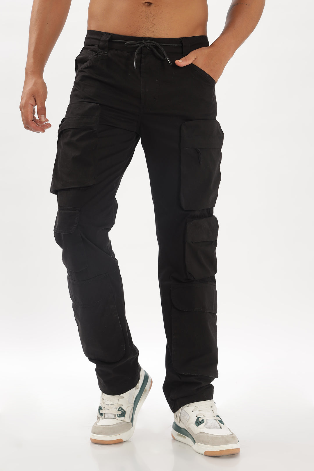 NEW BLACK CARGO PANTS