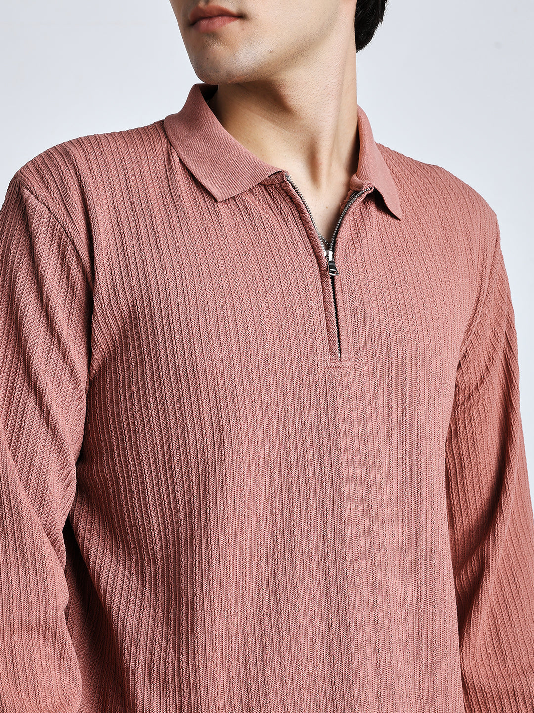 Saint jones front chain zipper T-shirt