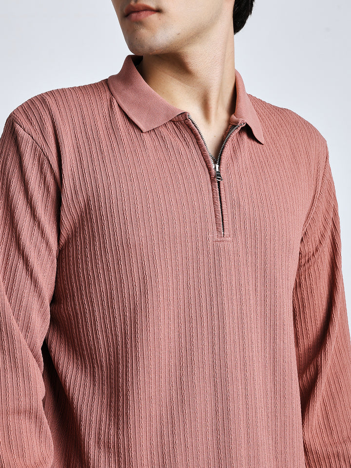 Saint jones front chain zipper T-shirt