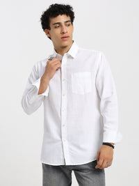 Men's Ivory linen shirt