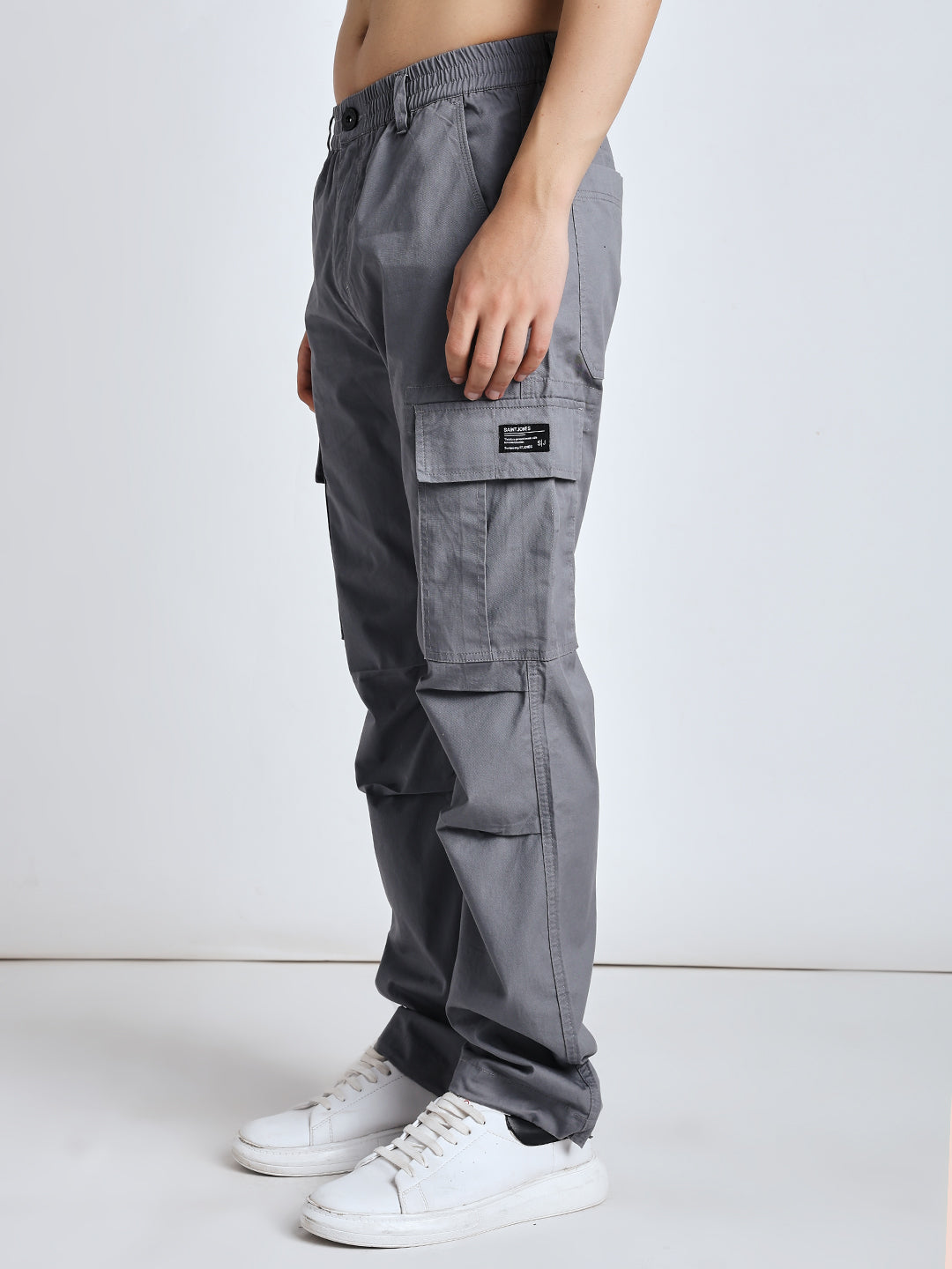 New edition straight fit Six pockets slate grey