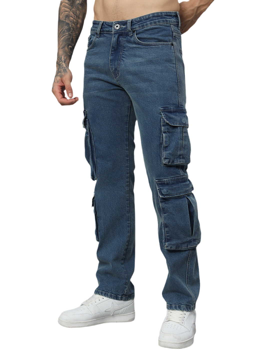 BAGGY EIGHT POCKETS JEANS - St.Jones