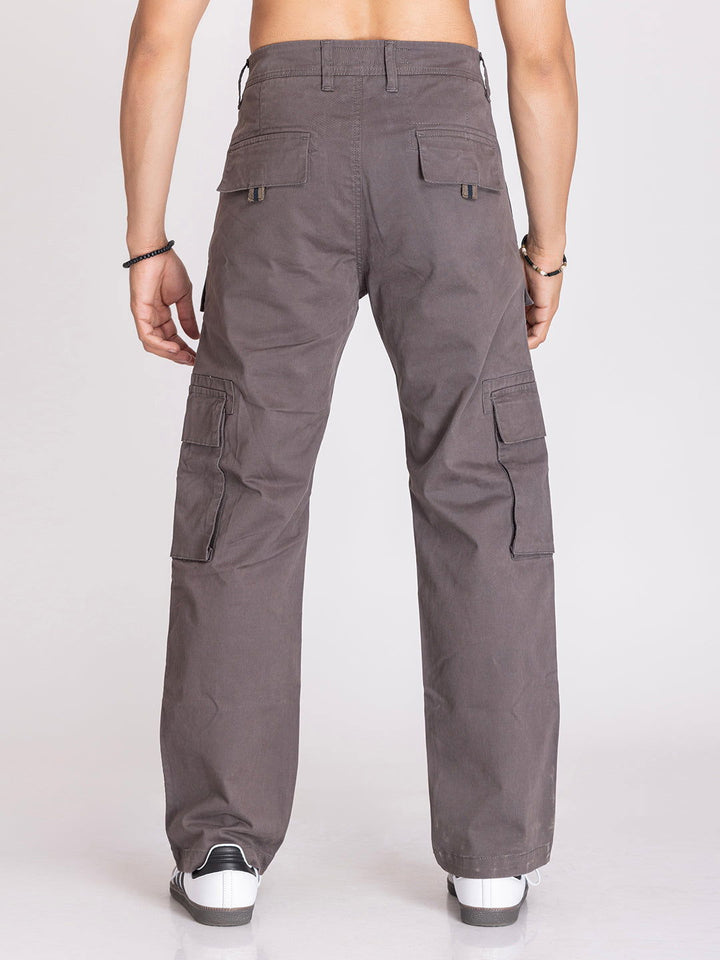 BAGGY UTILITY CARGO PANTS-DARK GREY - St.Jones