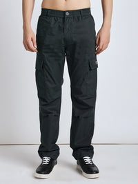 Men's New edition Six pockets straight green cargo