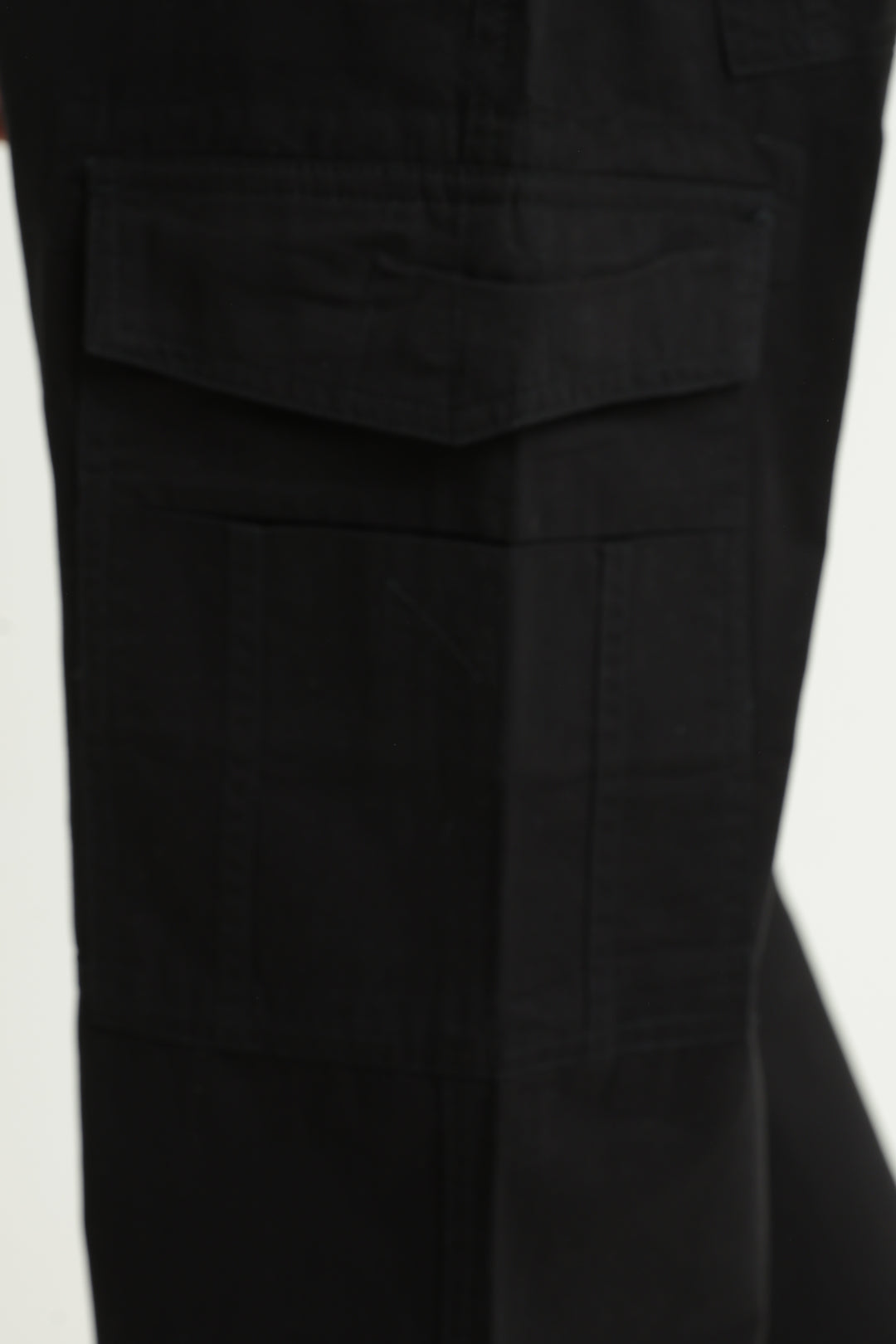 Men’s Jet Black Casual Cargo Pant