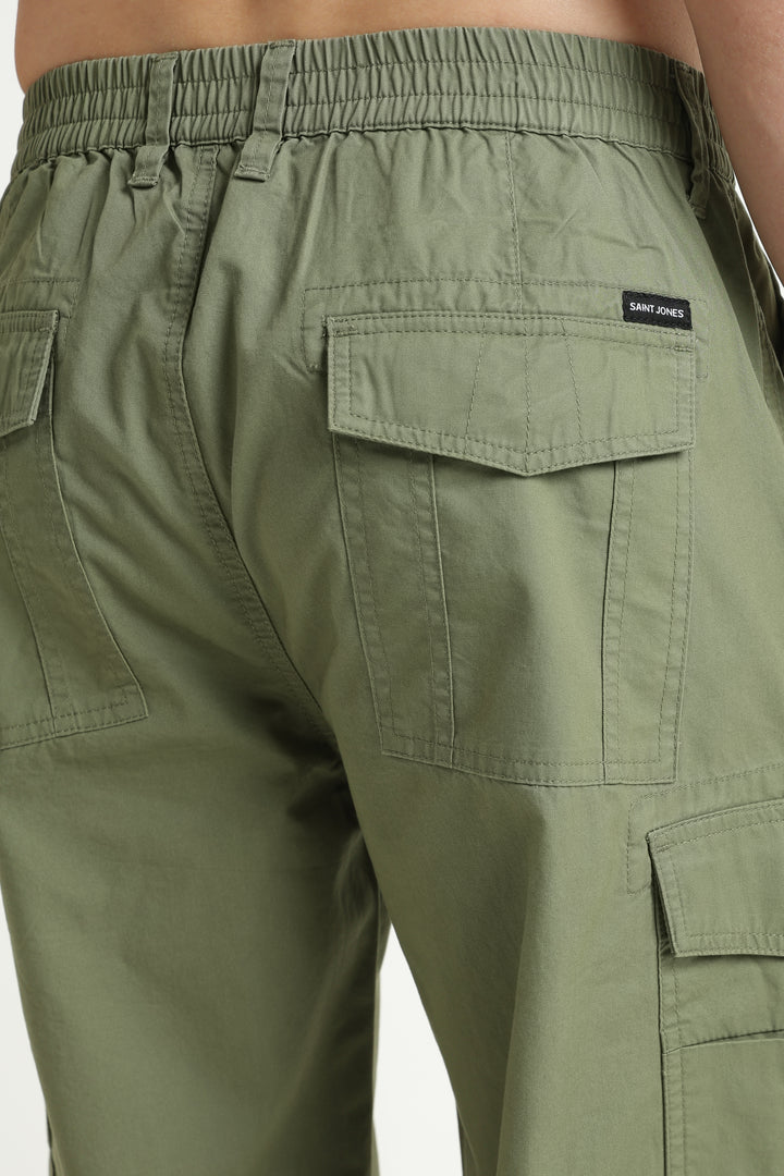 Men’s Olive Casual Cargo Pant