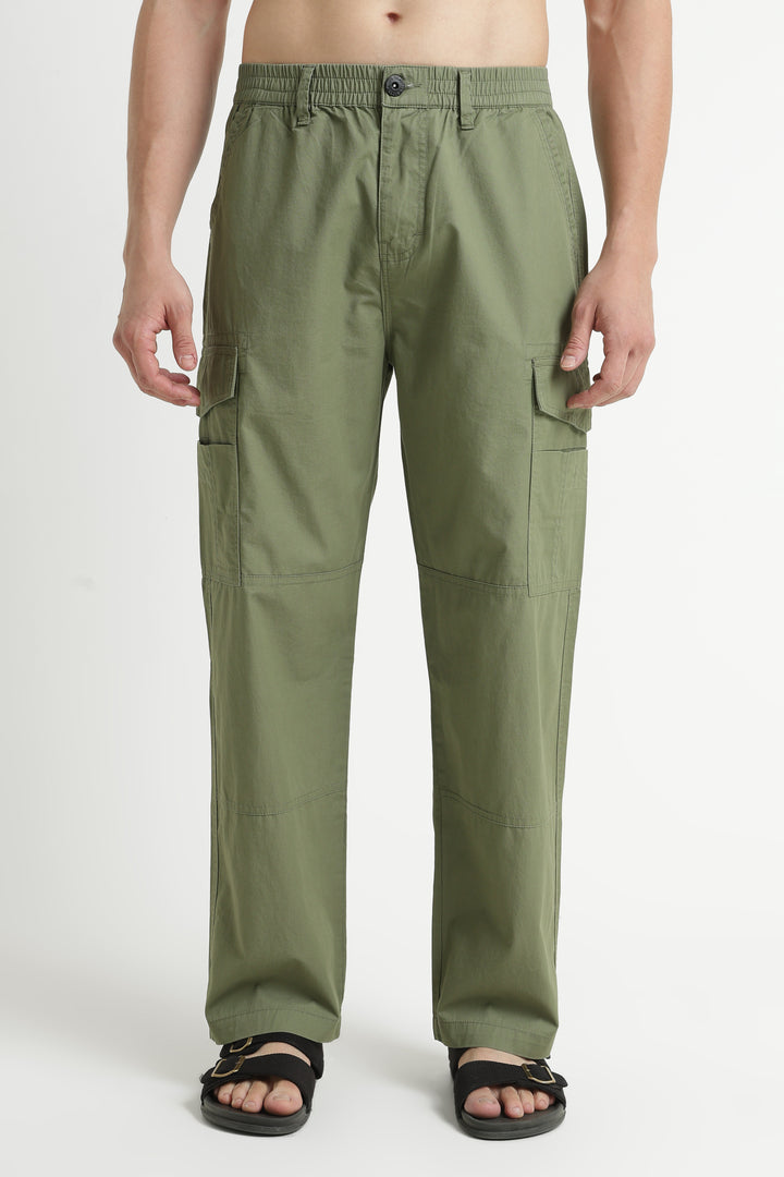 Men’s Olive Casual Cargo Pant