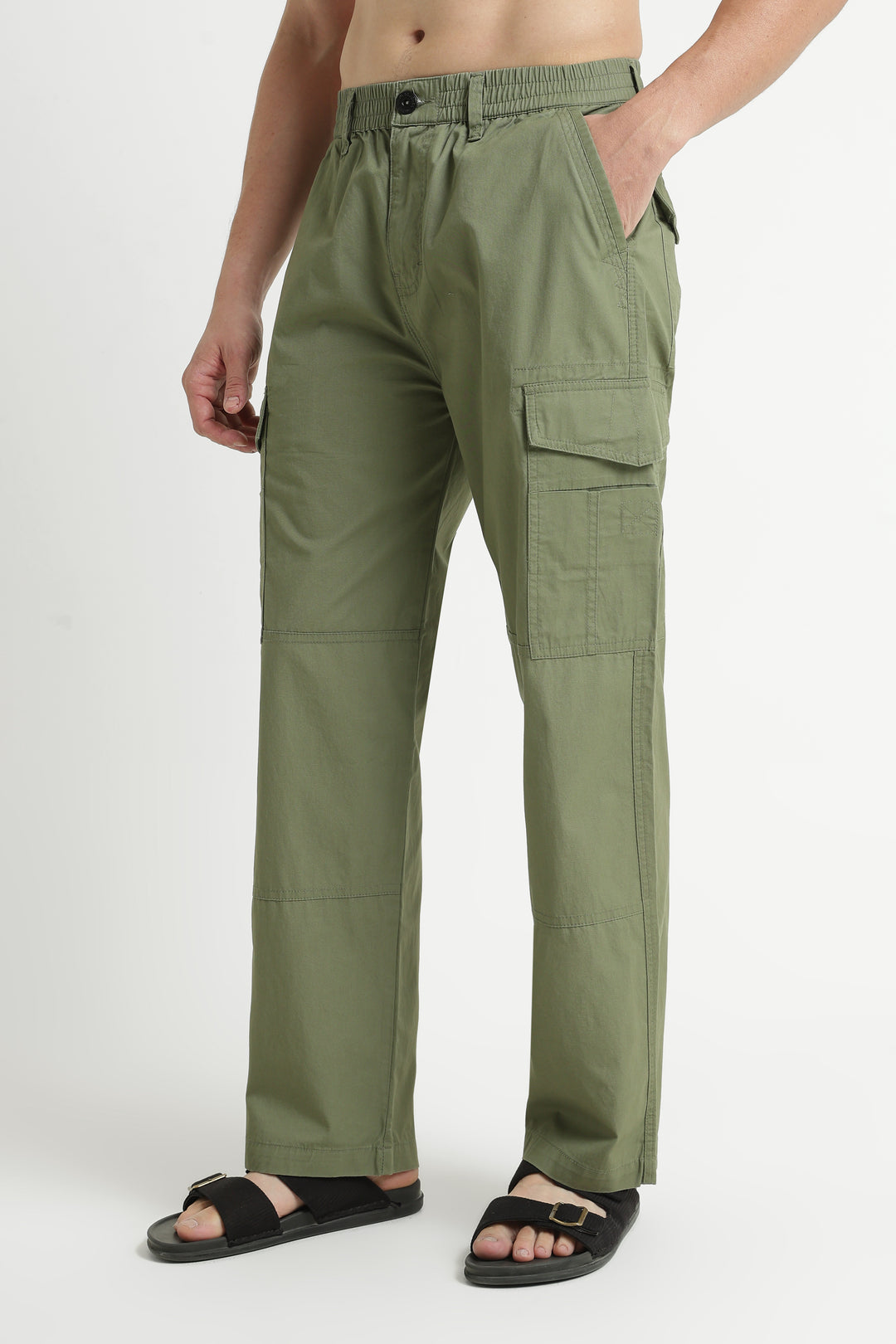 Men’s Olive Casual Cargo Pant