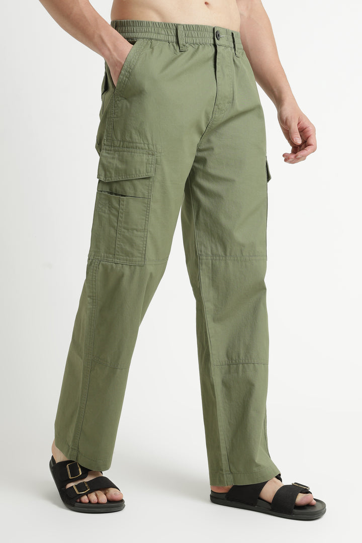 Men’s Olive Casual Cargo Pant