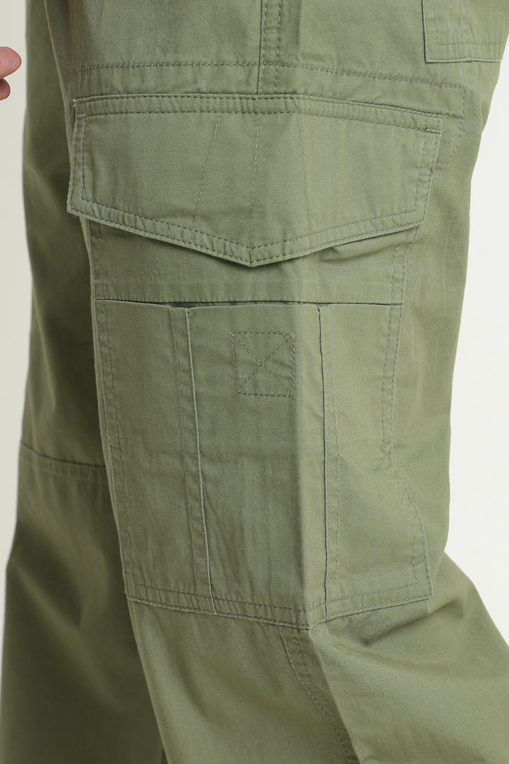 Men’s Olive Casual Cargo Pant