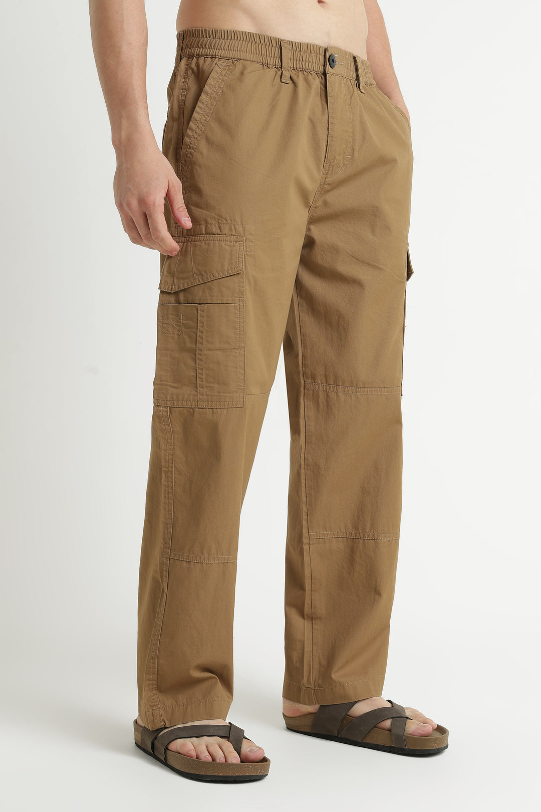 Men’s Brown Casual Cargo Pant