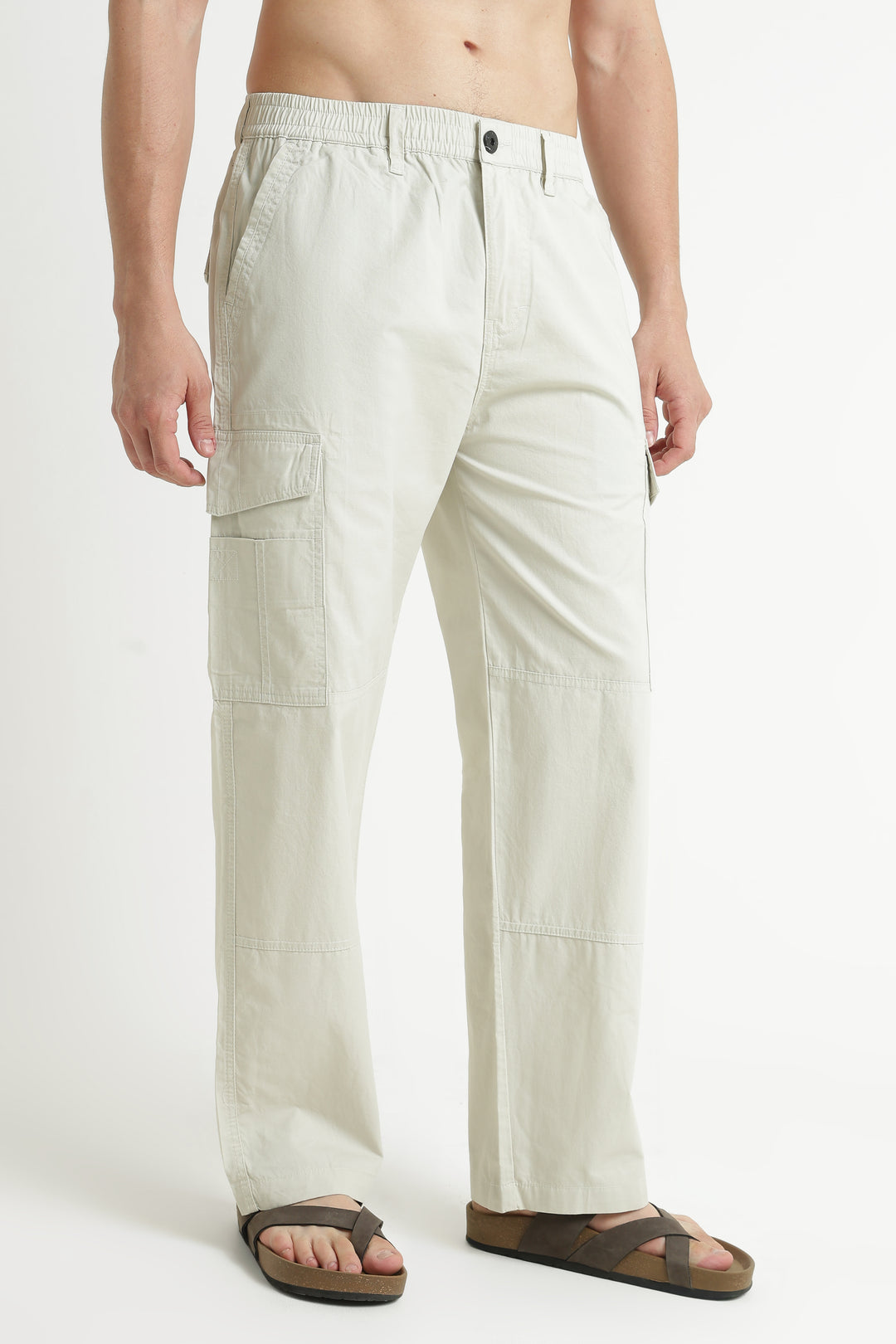 Men’s Off White Casual Cargo Pant