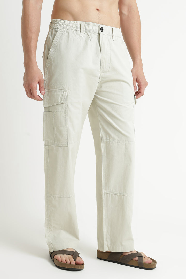 Men’s Off White Casual Cargo Pant