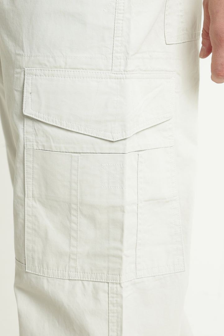 Men’s Off White Casual Cargo Pant