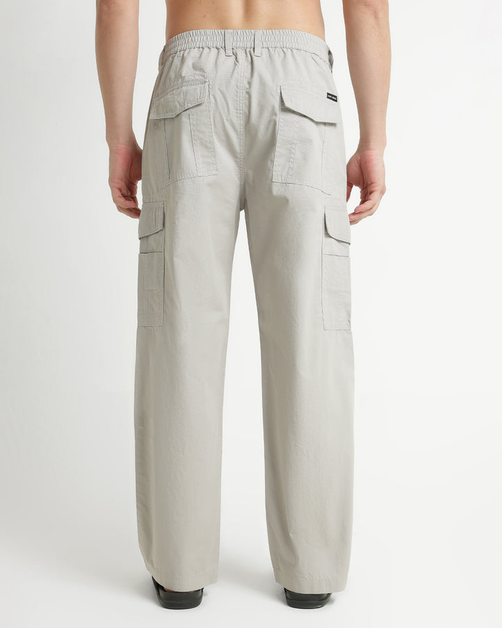 Men’s Light Grey Casual Cargo Pant