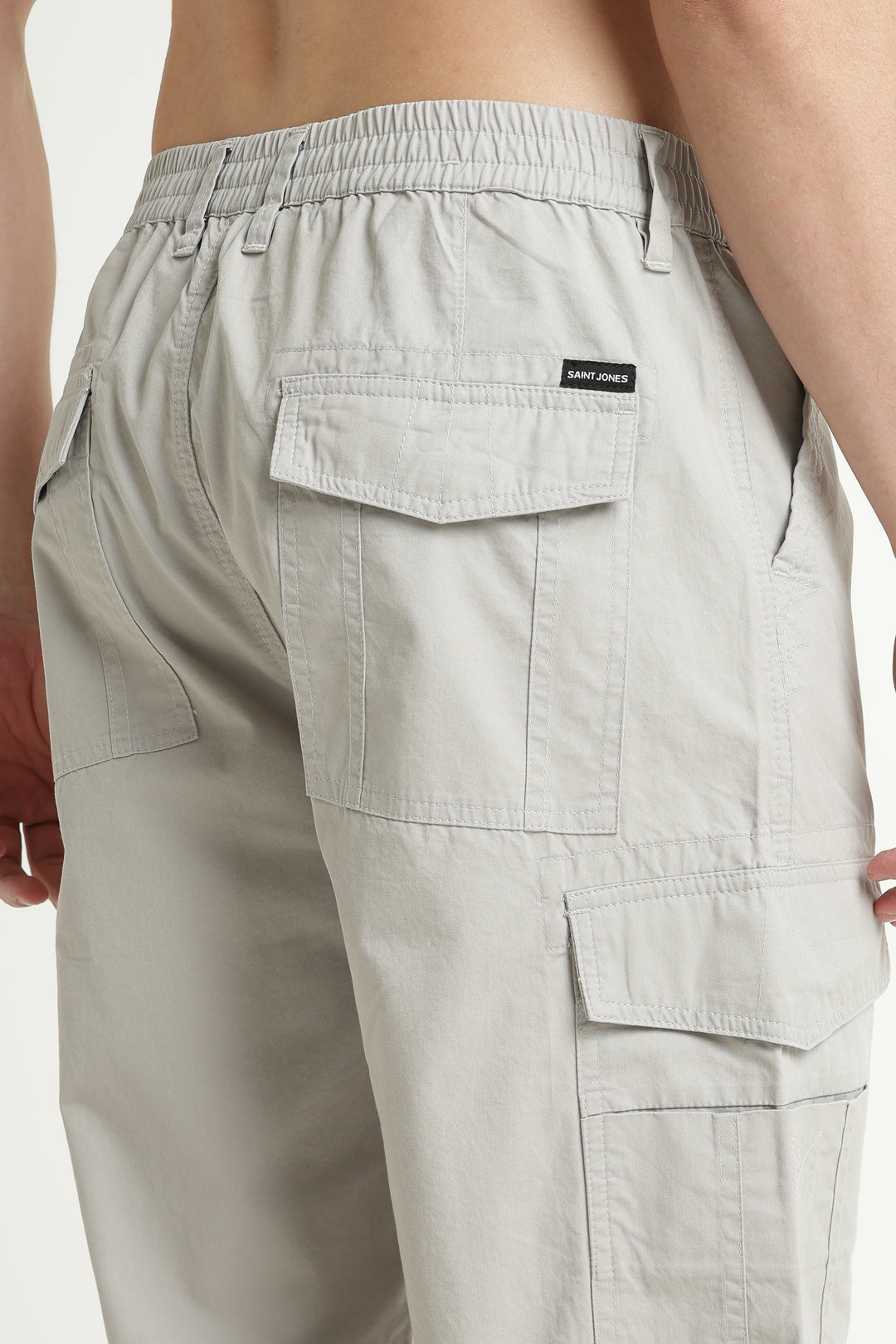 Men’s Light Grey Casual Cargo Pant