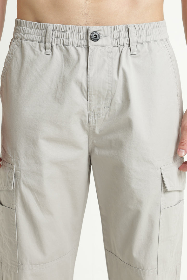 Men’s Light Grey Casual Cargo Pant