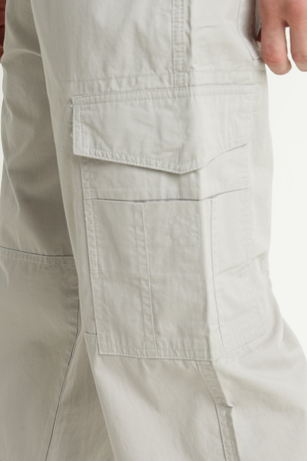 Men’s Light Grey Casual Cargo Pant