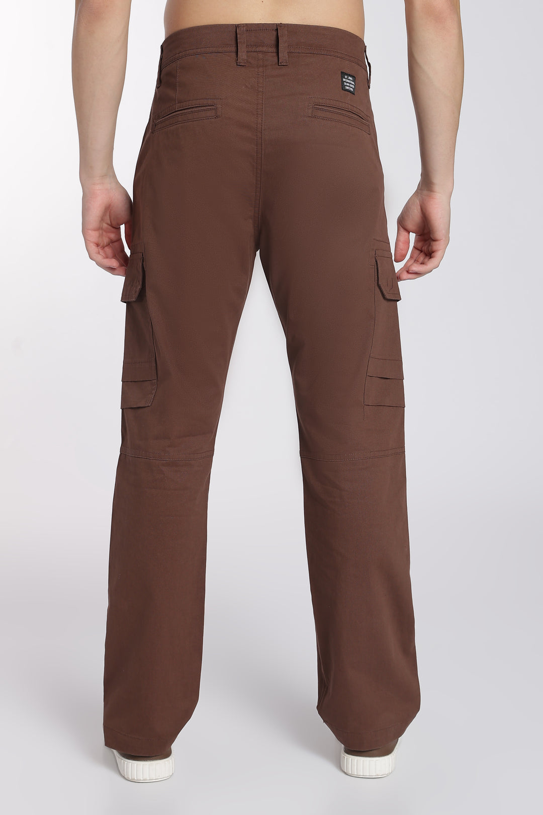 Men's Dark Brown Casual Cargo Pant