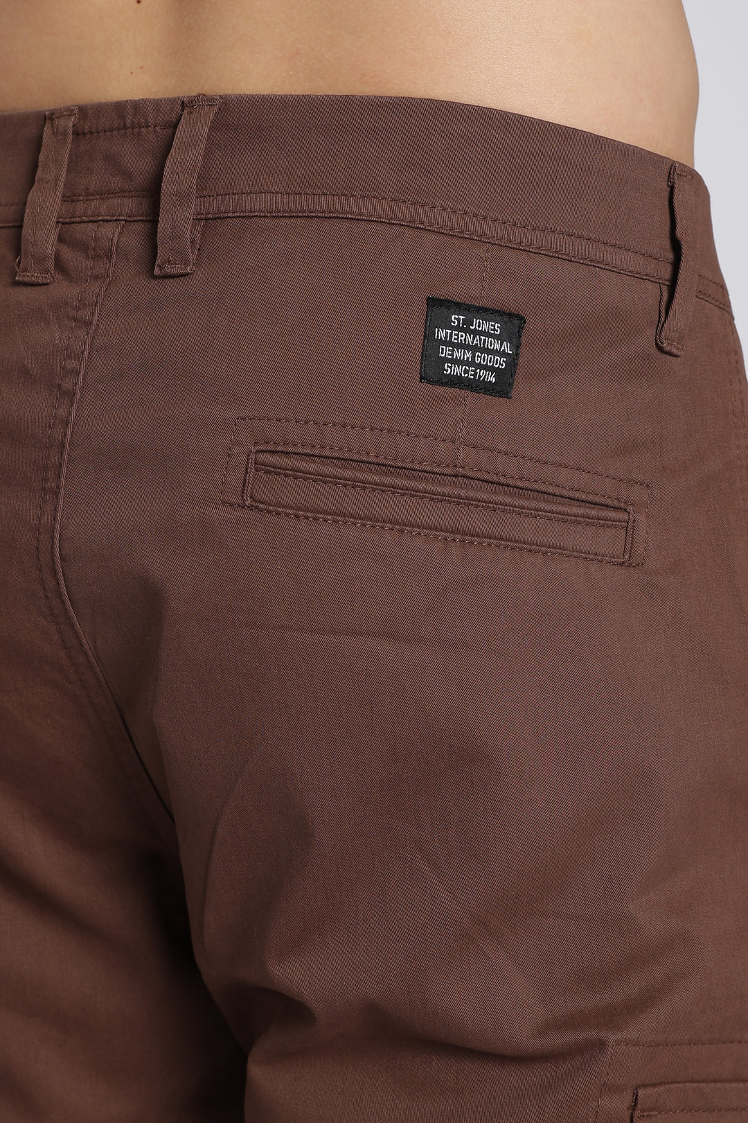 Men's Dark Brown Casual Cargo Pant