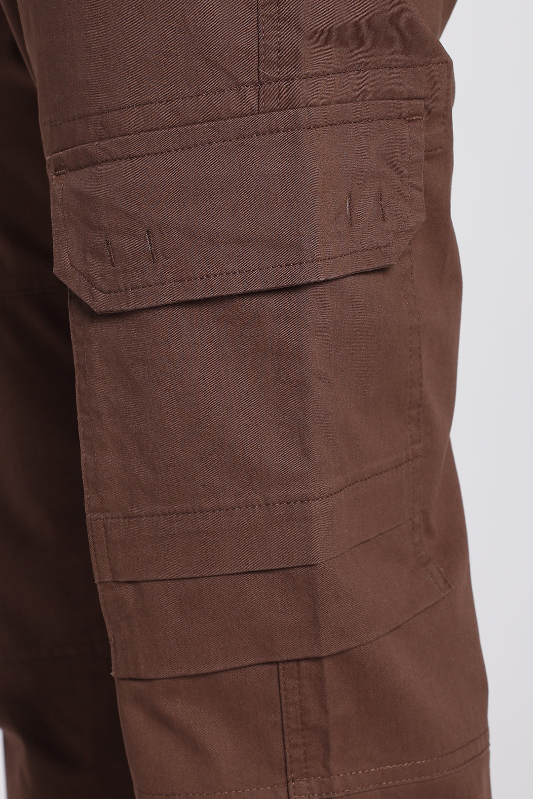 Men's Dark Brown Casual Cargo Pant