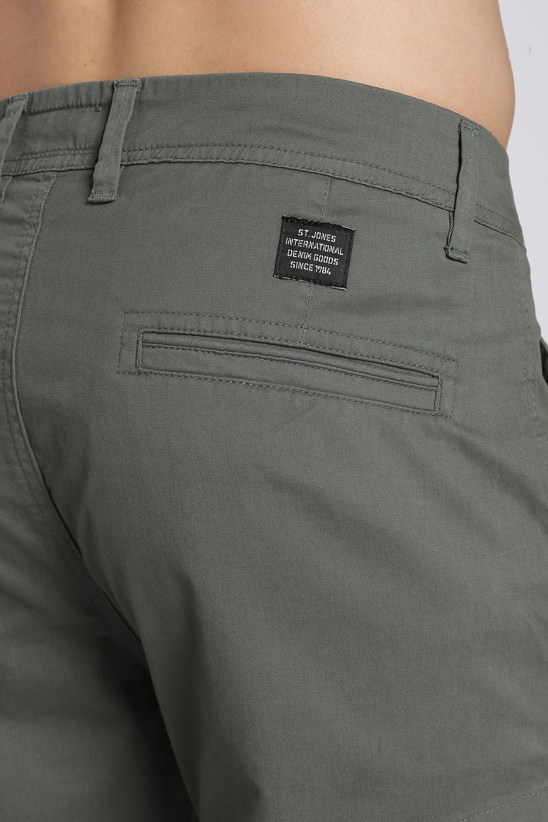 Men's Green Casual Cargo Pant