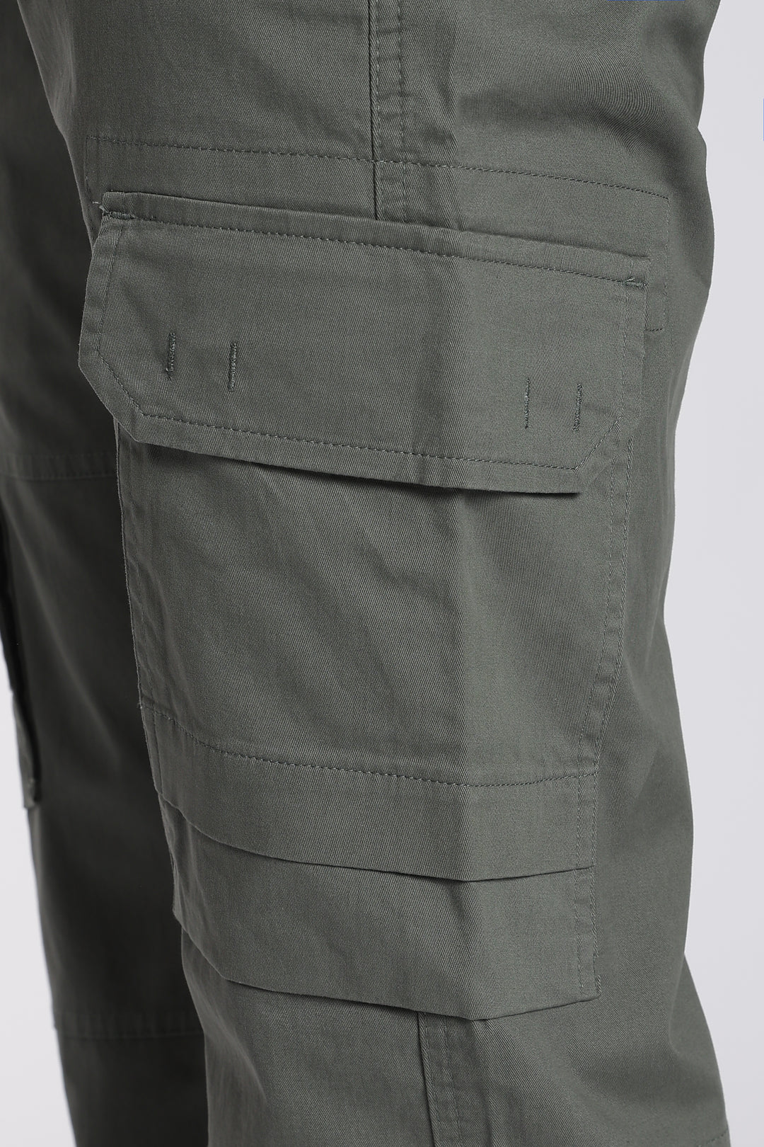 Men's Green Casual Cargo Pant